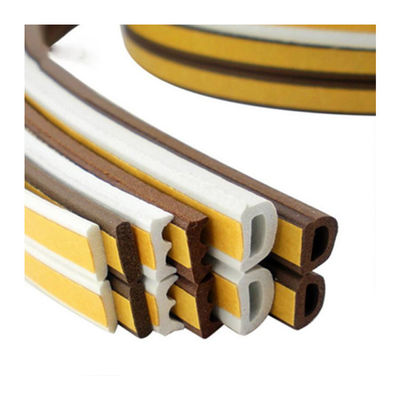 3-50mm عرض CLJ EPDM رغوة الطقس لختام النافذة والأبواب 3-25mm ارتفاع كومة أسود / رمادي / بني / أبيض / ألوان أخرى