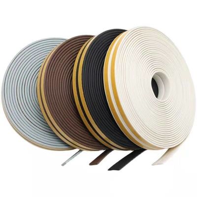 3-50mm عرض CLJ EPDM رغوة الطقس لختام النافذة والأبواب 3-25mm ارتفاع كومة أسود / رمادي / بني / أبيض / ألوان أخرى