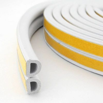 الأبواب والنوافذ اللاصق الذاتي EPDM الإسفنج المطاطية شريط الختم في الألوان مع ارتفاع كومة من 3-25mm وعرض من 3-50mm