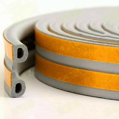 100% PP مطاط السيليكون Pvc شريط الختم المسطح المطبع Epdm الباب النافذة شكل E
