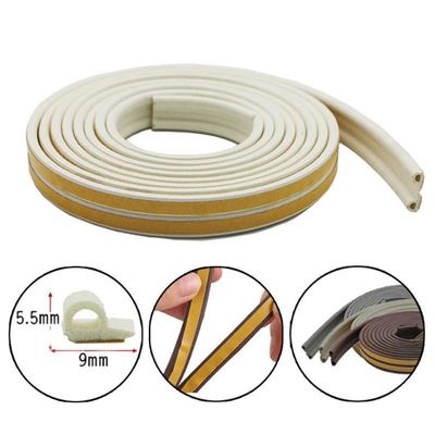 100% PP مطاط السيليكون Pvc شريط الختم المسطح المطبع Epdm الباب النافذة شكل E