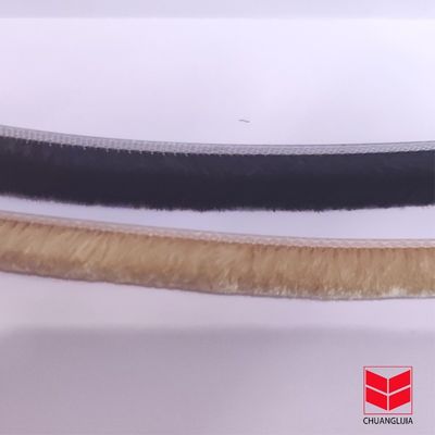 إطار الباب من سبيكة الألومنيوم CLJ الجانب الطقس فرشاة إزالة للشقة ارتفاع كومة 3-25mm العرض 3-50mm
