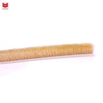 إطار الباب من سبيكة الألومنيوم CLJ الجانب الطقس فرشاة إزالة للشقة ارتفاع كومة 3-25mm العرض 3-50mm