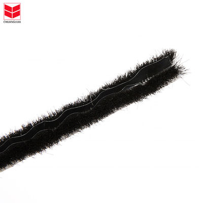 PP Fin Aluminum Windows and Doors Weather Strip Brush Seal for Apartment ارتفاع كومة 3-25mm / عرض 3-50mm
