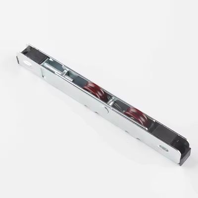 الباب المنزلق UPVC النافذة الدوارة عجلات مزدوجة الفولاذ المقاوم للصدأ الحديث للنزول السلس
