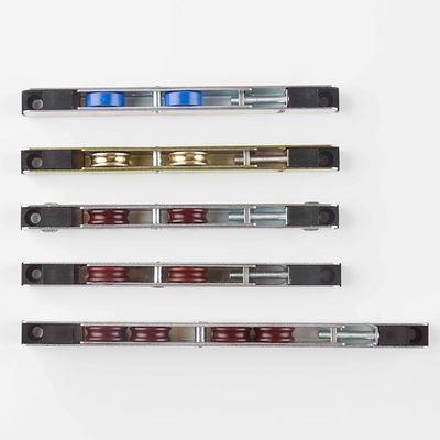 الباب المنزلق UPVC النافذة الدوارة عجلات مزدوجة الفولاذ المقاوم للصدأ الحديث للنزول السلس