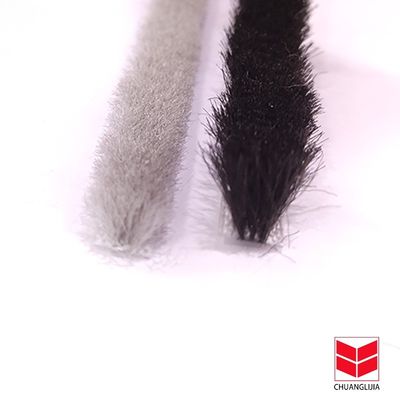 3-25mm ارتفاع كومة CLJ ألومنيوم نافذة الطقس شريط الصوف كومة للأبواب النوافذ