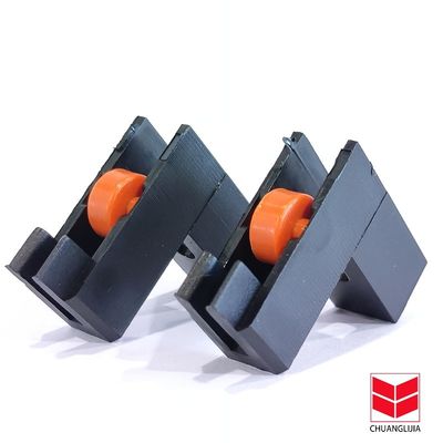 ملحقات أبواب النوافذ من الألومنيوم عجلة بلاستيكية متحركة ذات تصميم حديث
