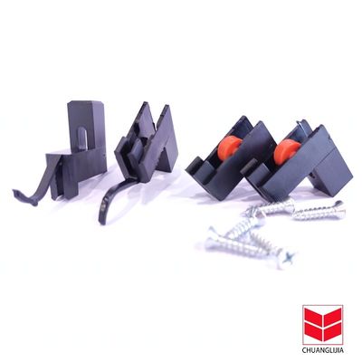 ملحقات أبواب النوافذ من الألومنيوم عجلة بلاستيكية متحركة ذات تصميم حديث