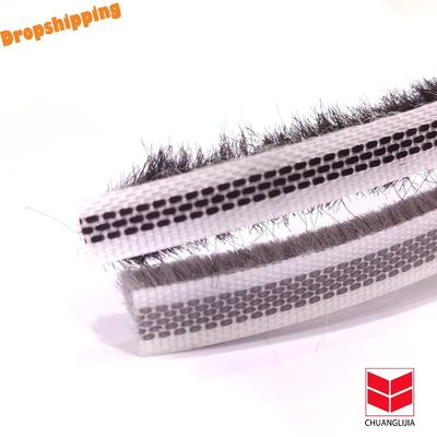 ارتفاع الكومة 3-25mm وعرض 3-50mm شريط الطقس البلاستيكي المقاوم للماء للنوافذ والأبواب في الأسود / الرمادي / البني / الأبيض / غيرها