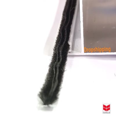 3-25mm ارتفاع كومة مضاد للطقس شريط السيليكون الشريط الطقس الفرشاة لألومنيوم الباب النافذة خندق