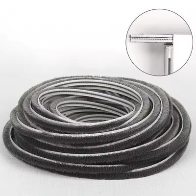 مخصصة الملصق الباب الطقس تنزيل الفرشاة للنوافذ كومة ارتفاع 3-25mm / عرض 3-50mm