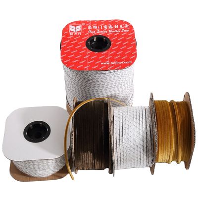 3-25mm ارتفاع كومة رمادي أسود صوف مخصص كومة الباب والنوافذ الطقس شريط ذاتية مع و ISO9001 2008 شهادة
