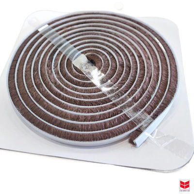 6.8*5/6/7/8 فرشاة كومة ختم شريط للباب والنافذة التصميم الحديث ارتفاع كومة 3-25mm العرض 3-50mm